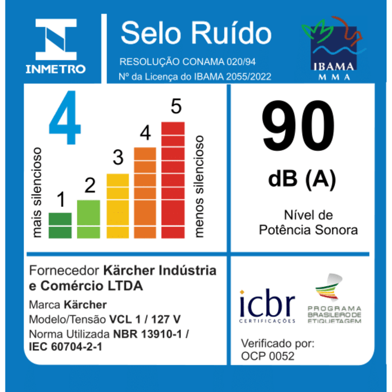Aspirador de Pó Vertical 2 em 1 Karcher VCL 1 Filtro Hepa Aspirador de Pó Vertical 2 em 1 Karcher VCL 1 Filtro Hepa