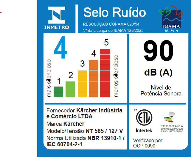 Aspirador de Pó e Líquidos NT 585